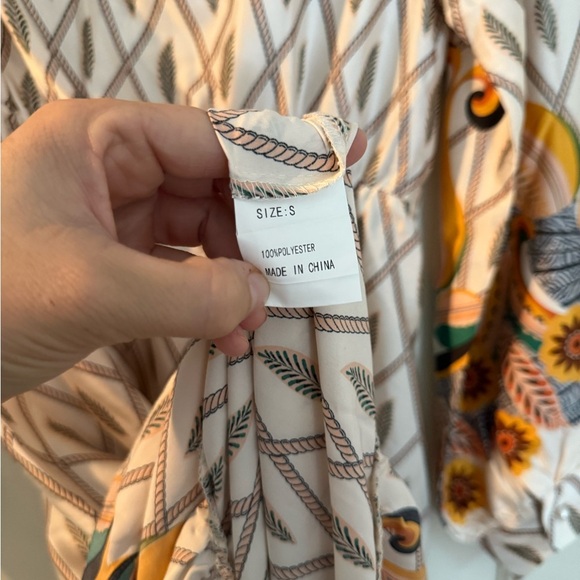 ANANY NWOT Elegant Geometric Patterned Maxi Dress, Size S - Picture 7 of 7